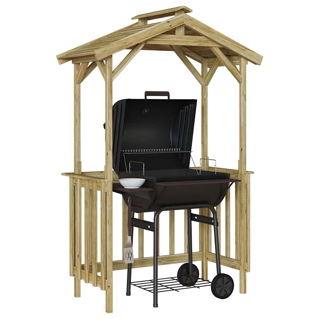 vidaXL Adăpost BBQ 133.5x63x200 cm din Lemn de Pin Impregnat vidaXL Adăpost BBQ 133.5x63x200 cm din Lemn de Pin Impregnat