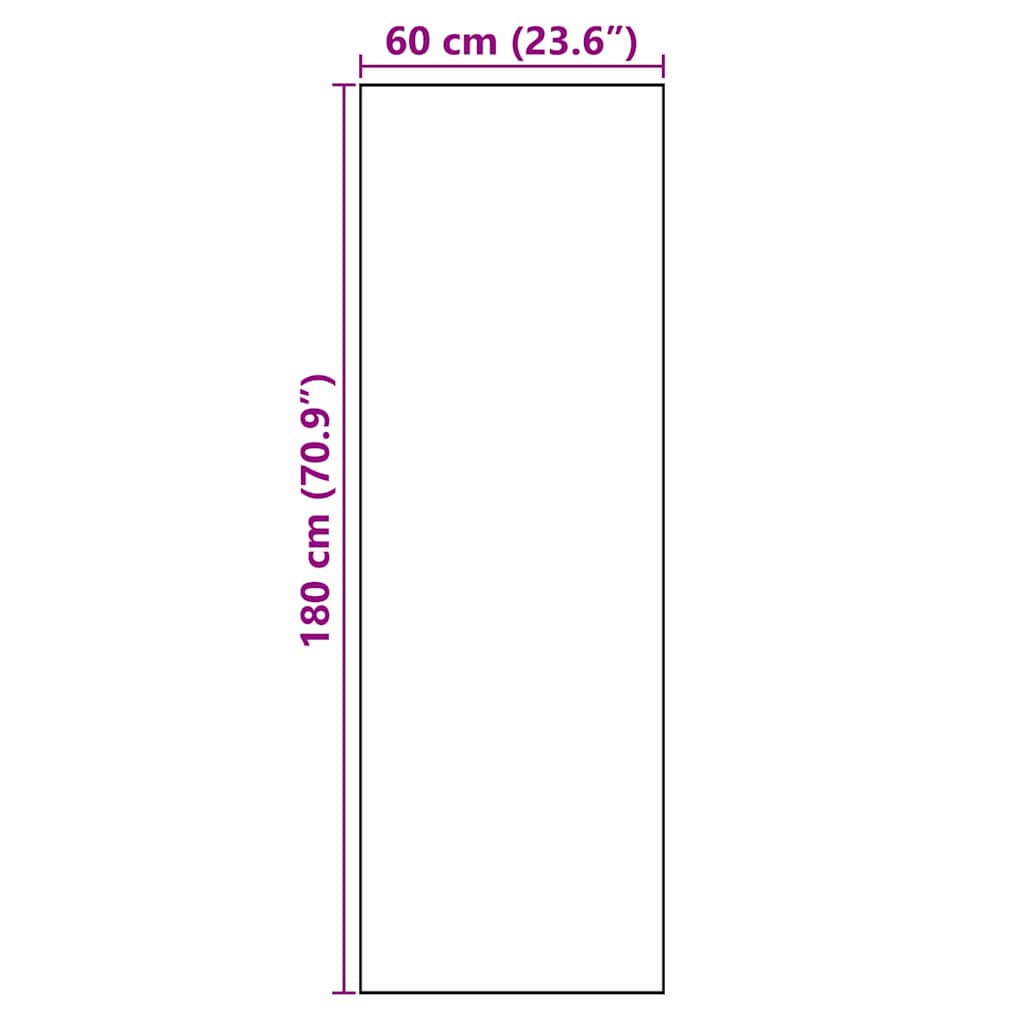 vidaXL Covor de bucătărie Alb 180 x 60 cm Catifea
