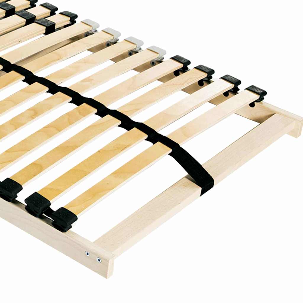 vidaXL Bază cu lamele Maro 120 x 190 cm Lemn de fag masiv