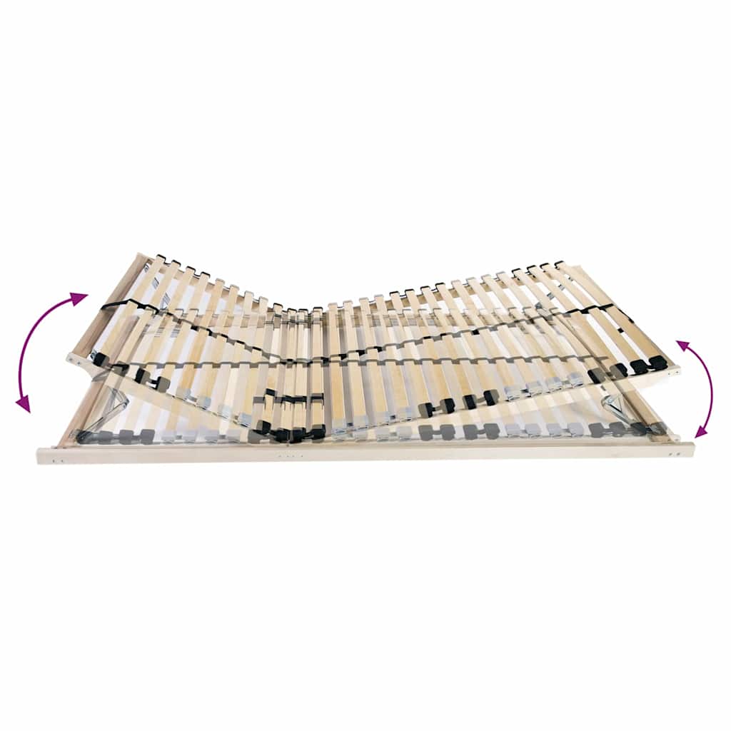 vidaXL Bază cu lamele Negru și Gri 90 x 190 cm Lemn și Metal vidaXL Bază cu lamele Negru și Gri 90 x 190 cm Lemn și Metal