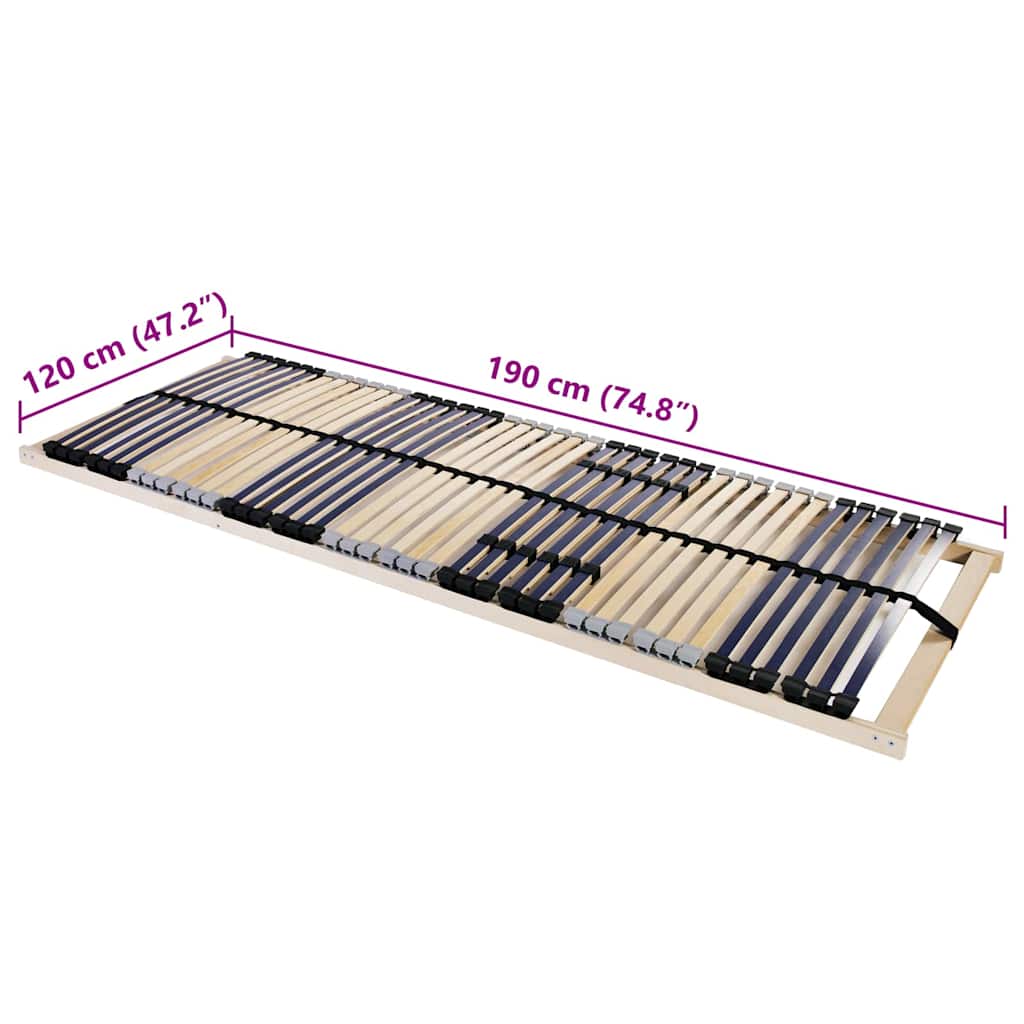 vidaXL Bază cu lamele Maro 120 x 190 cm Lemn de fag masiv vidaXL Bază cu lamele Maro 120 x 190 cm Lemn de fag masiv