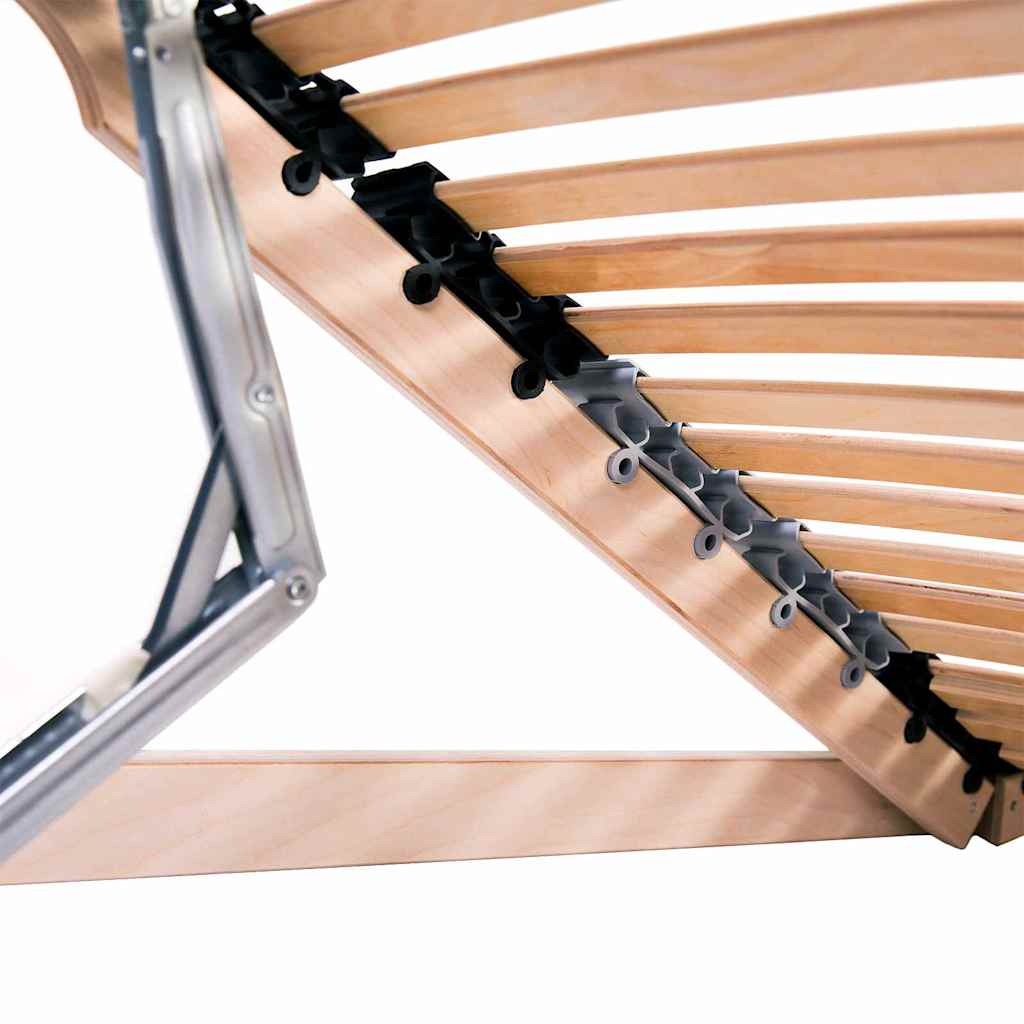 vidaXL Bază cu lamele Maro 100 x 190 cm Lemn de fag masiv