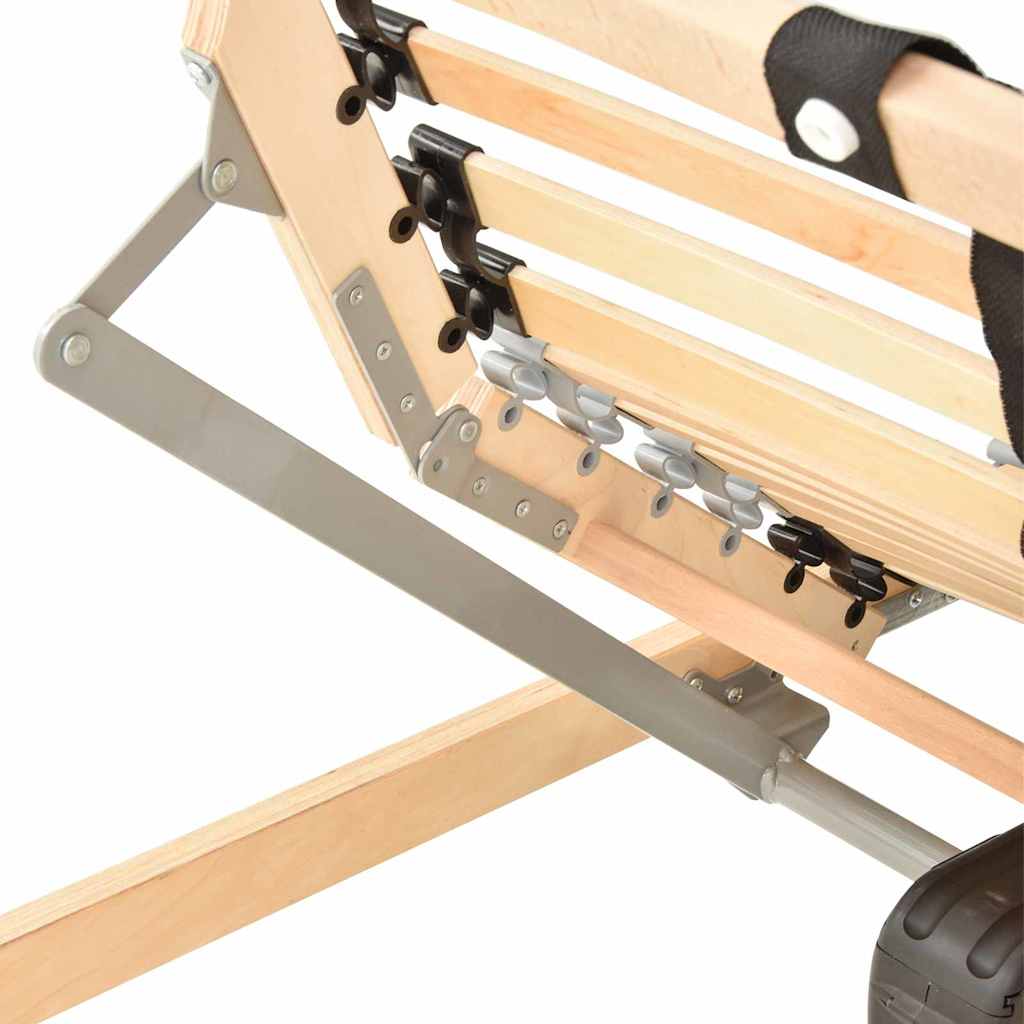 vidaXL Bază cu lamele Maro 80 x 190 cm Lemn de fag masiv