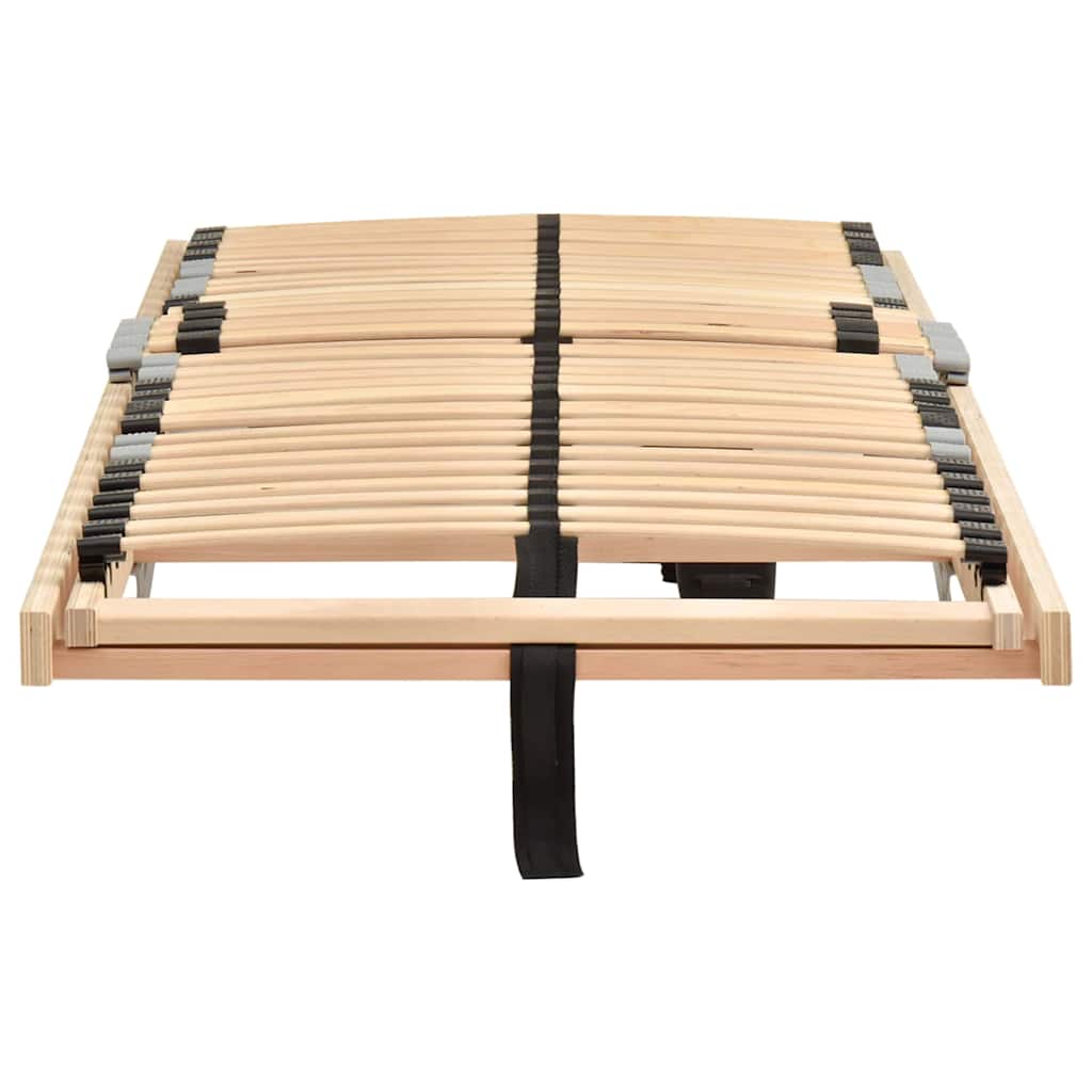 vidaXL Bază cu lamele Maro 100 x 190 cm Lemn de fag masiv