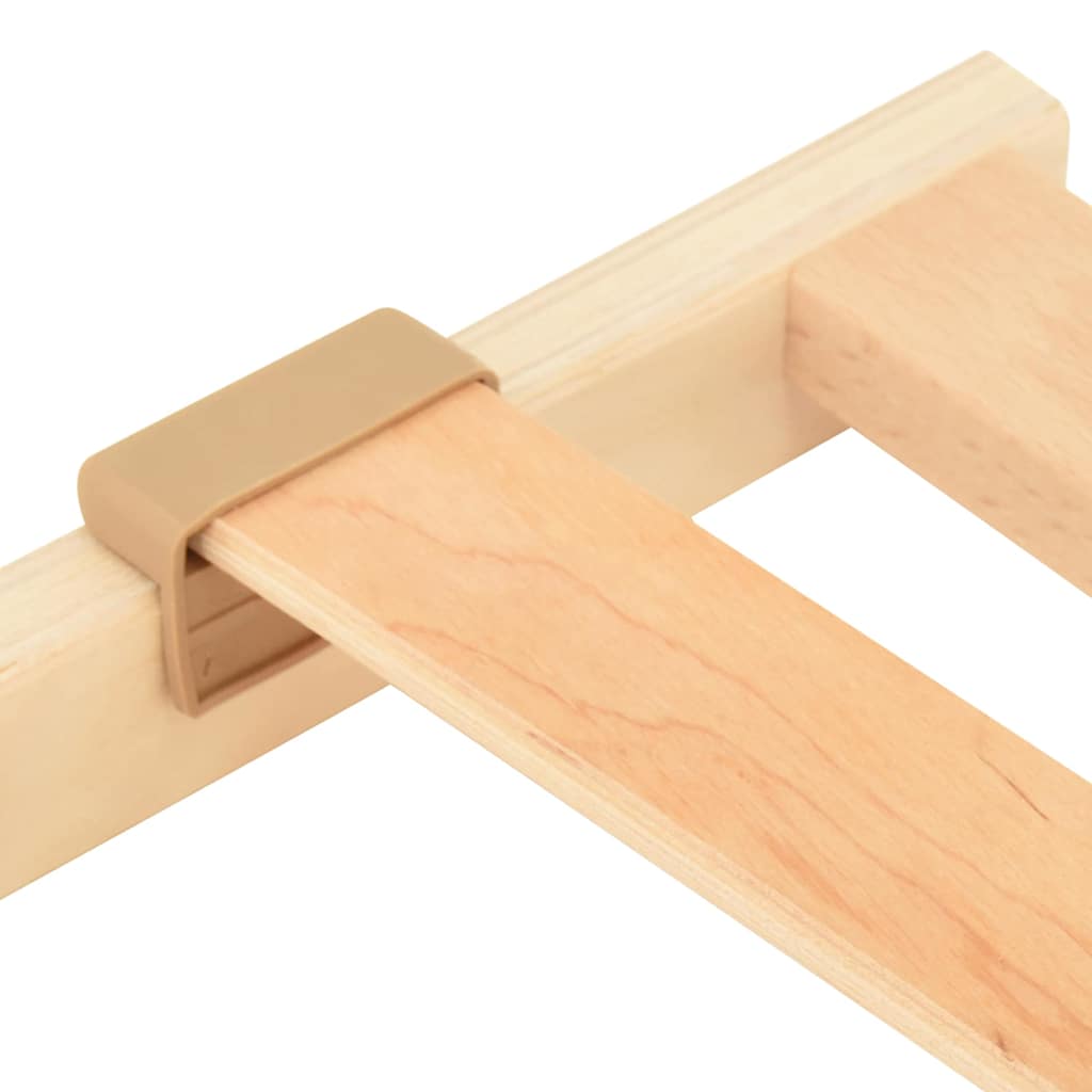 vidaXL Bază cu lamele Maro 100 x 190 cm Lemn de fag masiv