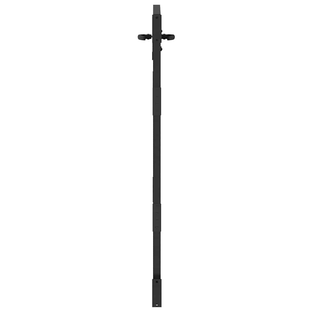 vidaXL Poartă de grădină Negru 100 x 125 cm Oțel vopsit în pulbere vidaXL Poartă de grădină Negru 100 x 125 cm Oțel vopsit în pulbere