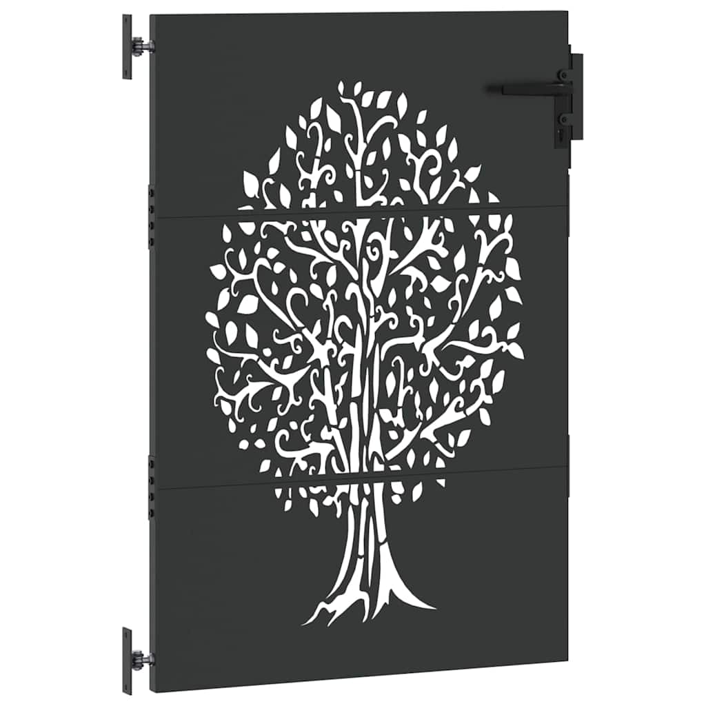 vidaXL Poartă de grădină Negru 100 x 150 cm Oțel vopsit în pulbere vidaXL Poartă de grădină Negru 100 x 150 cm Oțel vopsit în pulbere