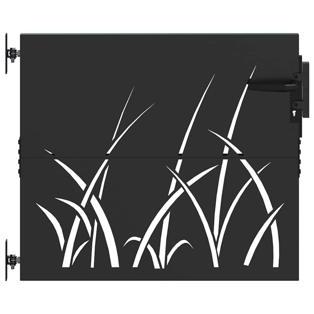vidaXL Poartă de grădină Negru 105 x 100 cm Oțel vopsit în pulbere vidaXL Poartă de grădină Negru 105 x 100 cm Oțel vopsit în pulbere