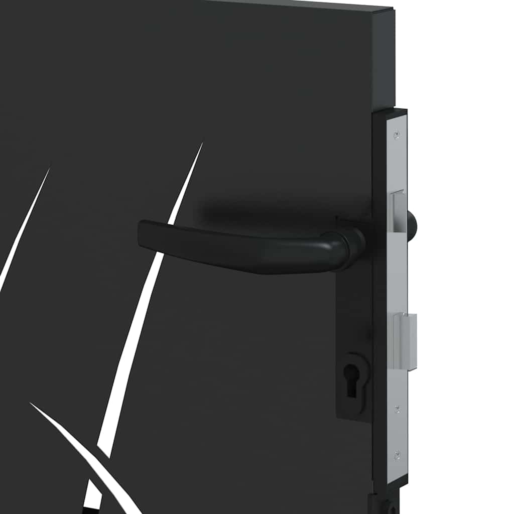 vidaXL Poartă de grădină Negru 105 x 100 cm Oțel vopsit în pulbere vidaXL Poartă de grădină Negru 105 x 100 cm Oțel vopsit în pulbere