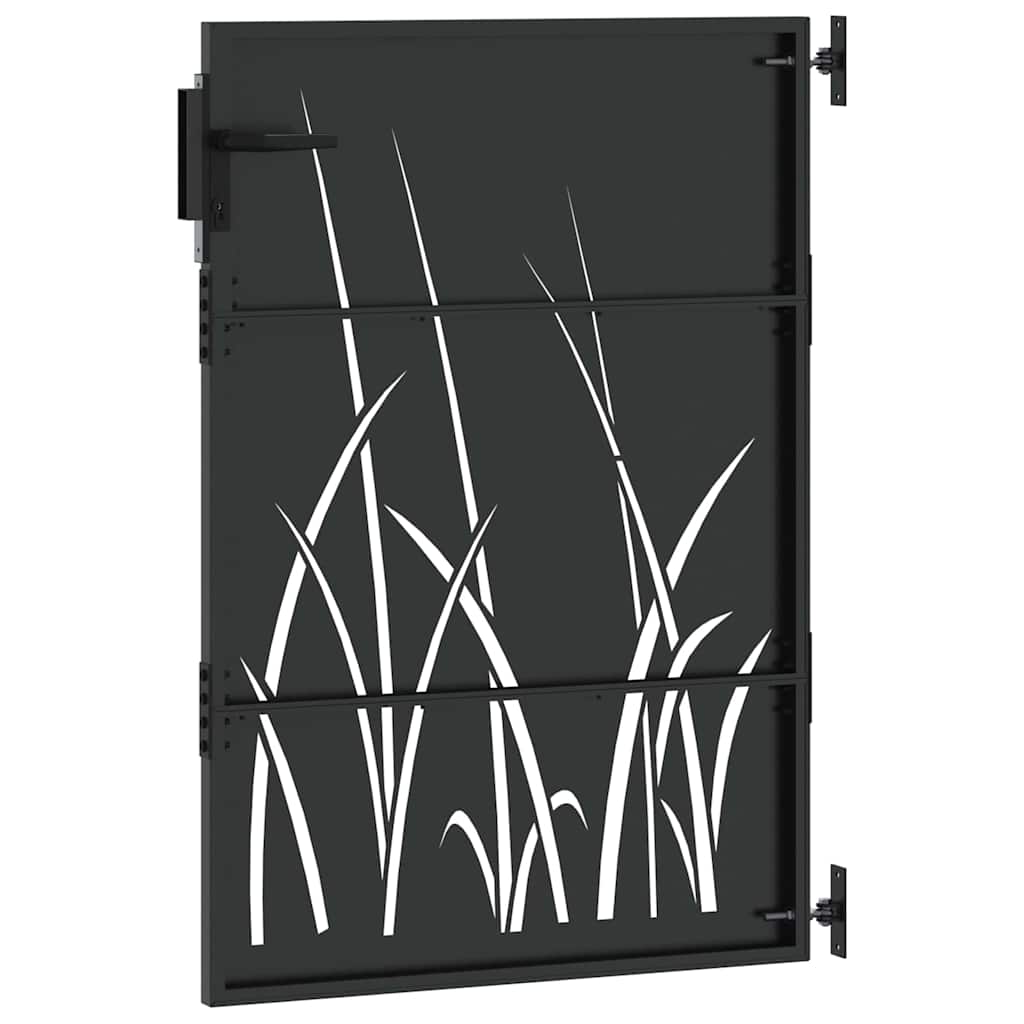vidaXL Poartă de grădină Negru 105 x 150 cm Oțel vopsit în pulbere vidaXL Poartă de grădină Negru 105 x 150 cm Oțel vopsit în pulbere