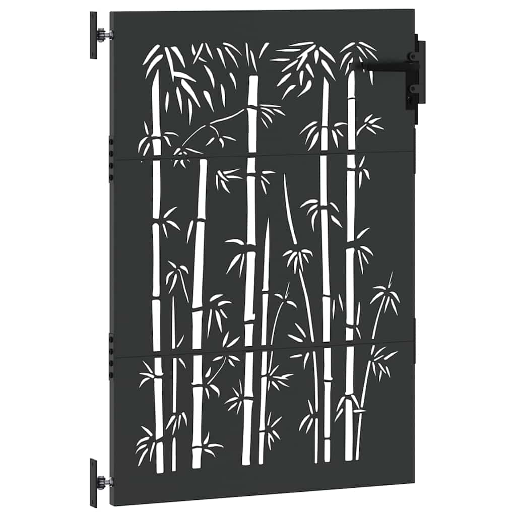 vidaXL Poartă de grădină Negru 105 x 150 cm Oțel vopsit în pulbere vidaXL Poartă de grădină Negru 105 x 150 cm Oțel vopsit în pulbere