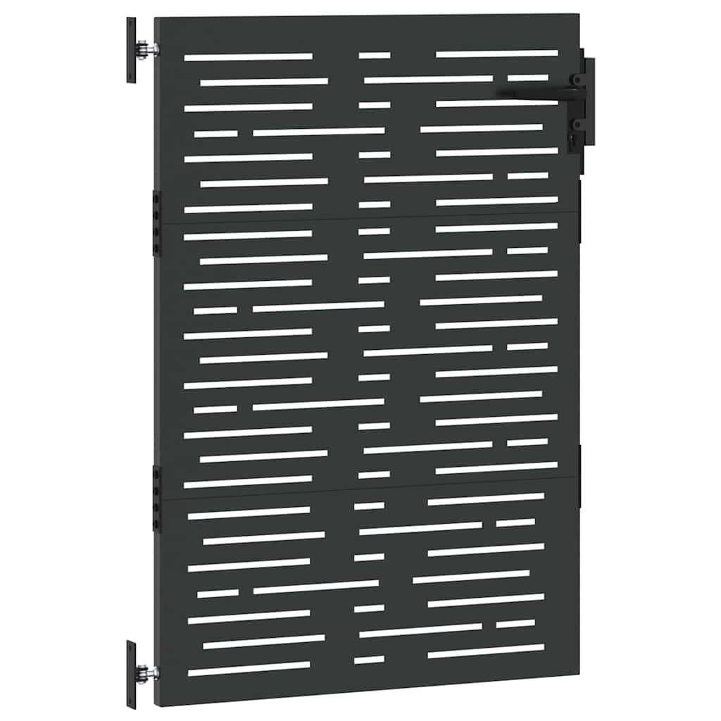 vidaXL Poartă de grădină Negru 105 x 150 cm Oțel vopsit în pulbere vidaXL Poartă de grădină Negru 105 x 150 cm Oțel vopsit în pulbere