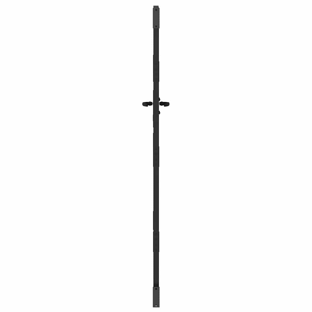 vidaXL Poartă de grădină Negru 105 x 175 cm Oțel vopsit în pulbere