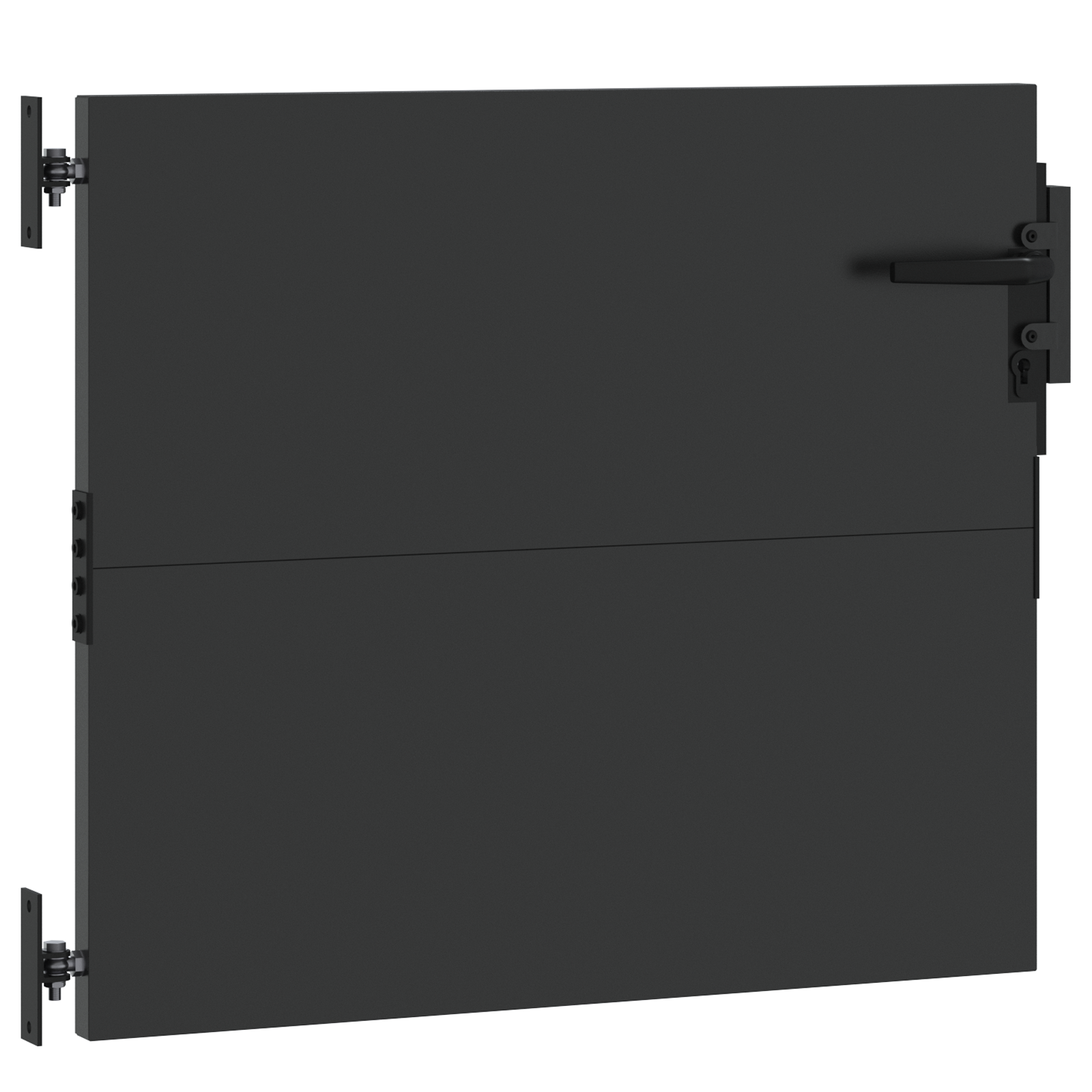 vidaXL Poartă de grădină Negru 105 x 100 cm Oțel vopsit în pulbere