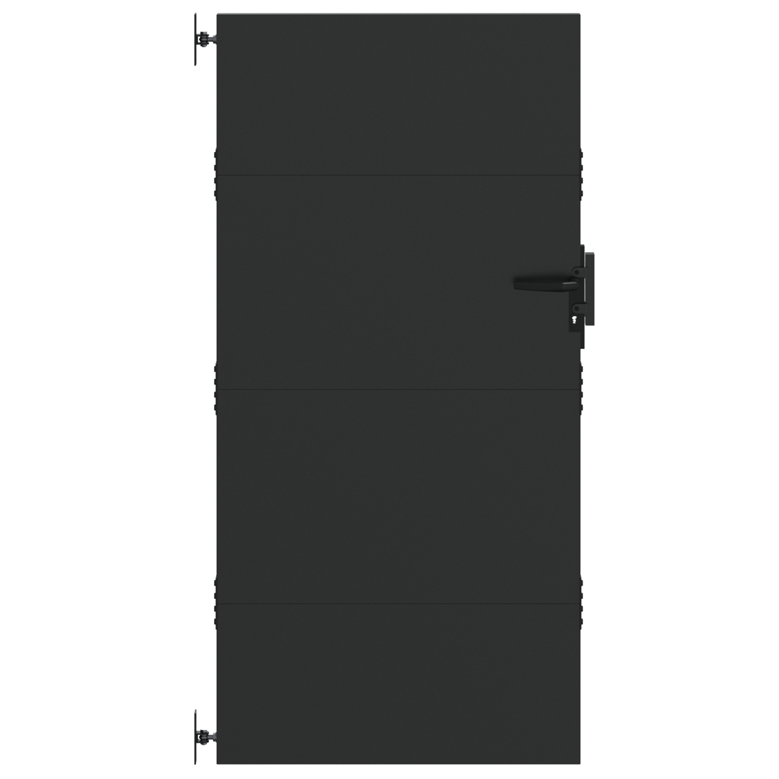 vidaXL Poartă de grădină Negru 105 x 175 cm Oțel vopsit în pulbere vidaXL Poartă de grădină Negru 105 x 175 cm Oțel vopsit în pulbere