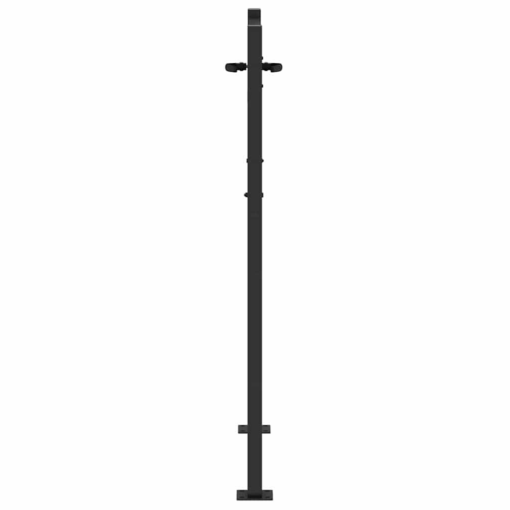 vidaXL Poartă de grădină Negru 105 x 150 cm Oțel vopsit în pulbere vidaXL Poartă de grădină Negru 105 x 150 cm Oțel vopsit în pulbere
