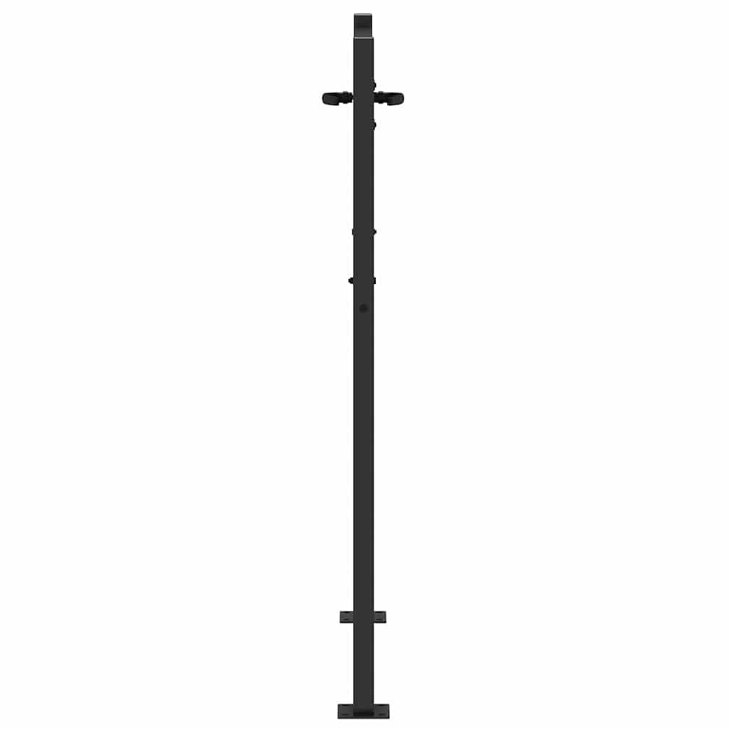 vidaXL Poartă de grădină Negru 105 x 125 cm Oțel vopsit în pulbere vidaXL Poartă de grădină Negru 105 x 125 cm Oțel vopsit în pulbere