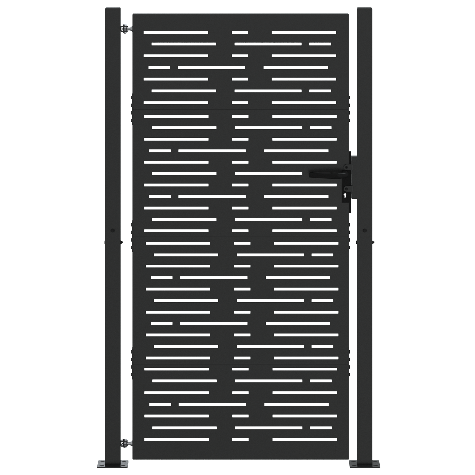 vidaXL Poartă de grădină Negru 105 x 175 cm Oțel vopsit în pulbere vidaXL Poartă de grădină Negru 105 x 175 cm Oțel vopsit în pulbere