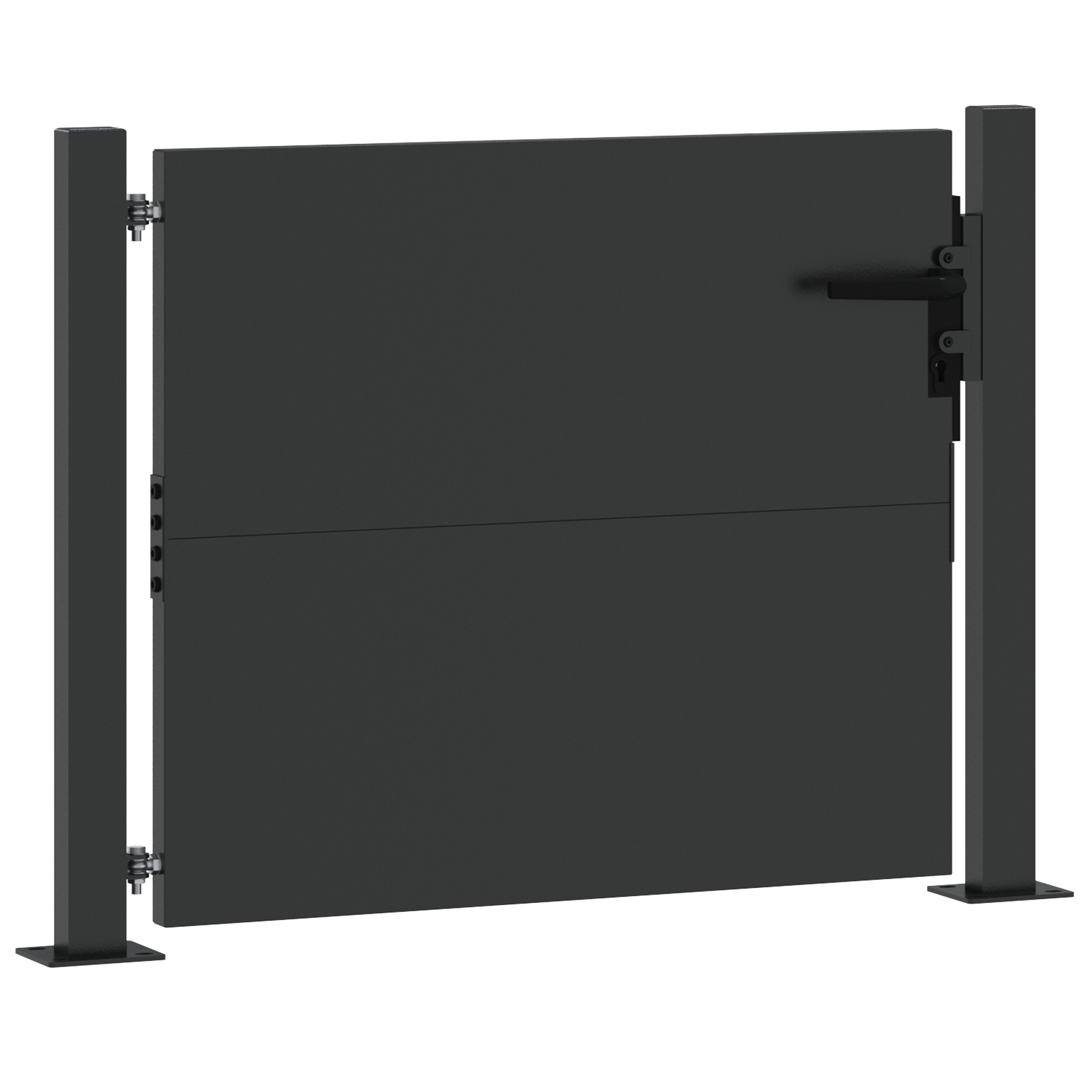 vidaXL Poartă de grădină Negru 105 x 100 cm Oțel vopsit în pulbere vidaXL Poartă de grădină Negru 105 x 100 cm Oțel vopsit în pulbere