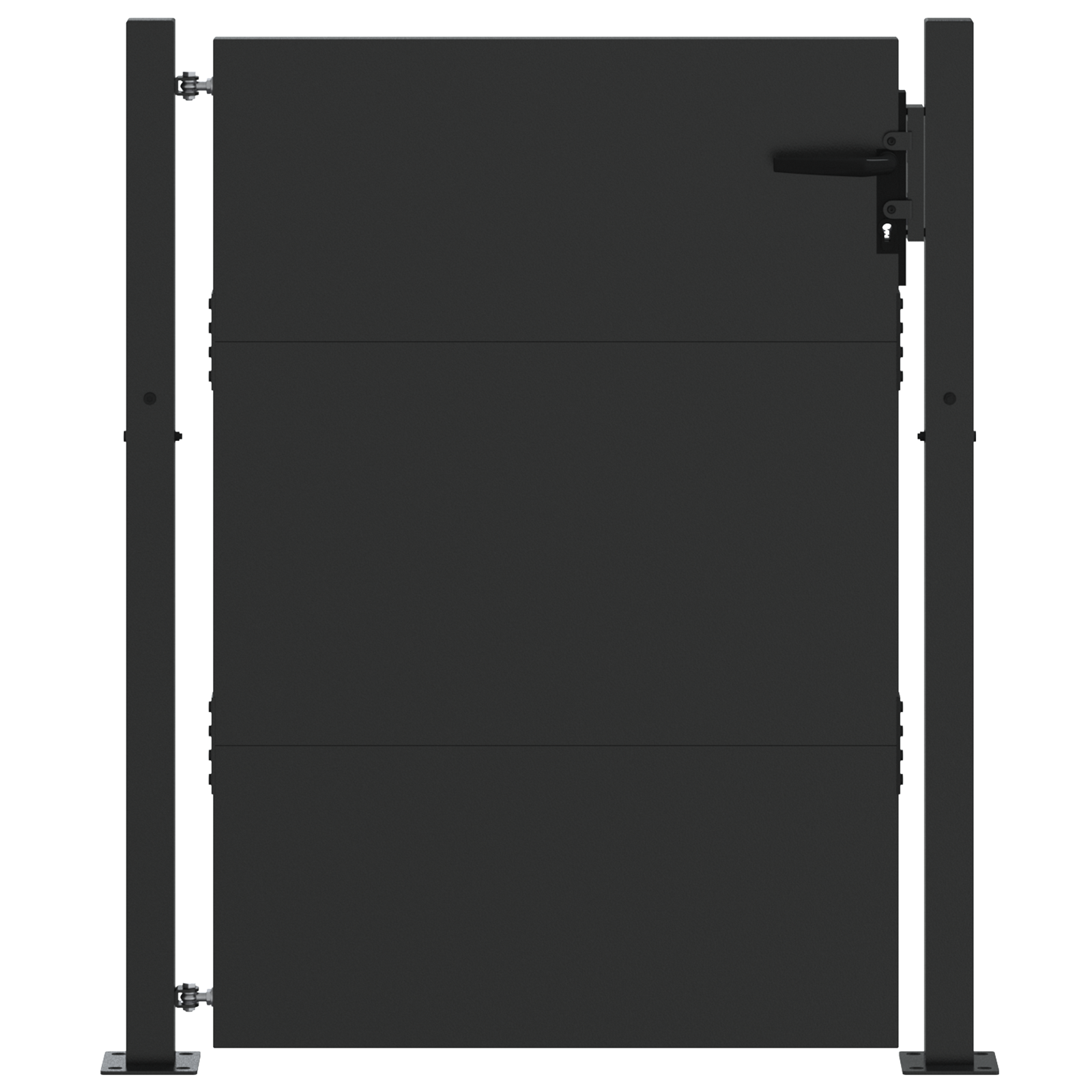 vidaXL Poartă de grădină Negru 105 x 125 cm Oțel vopsit în pulbere vidaXL Poartă de grădină Negru 105 x 125 cm Oțel vopsit în pulbere