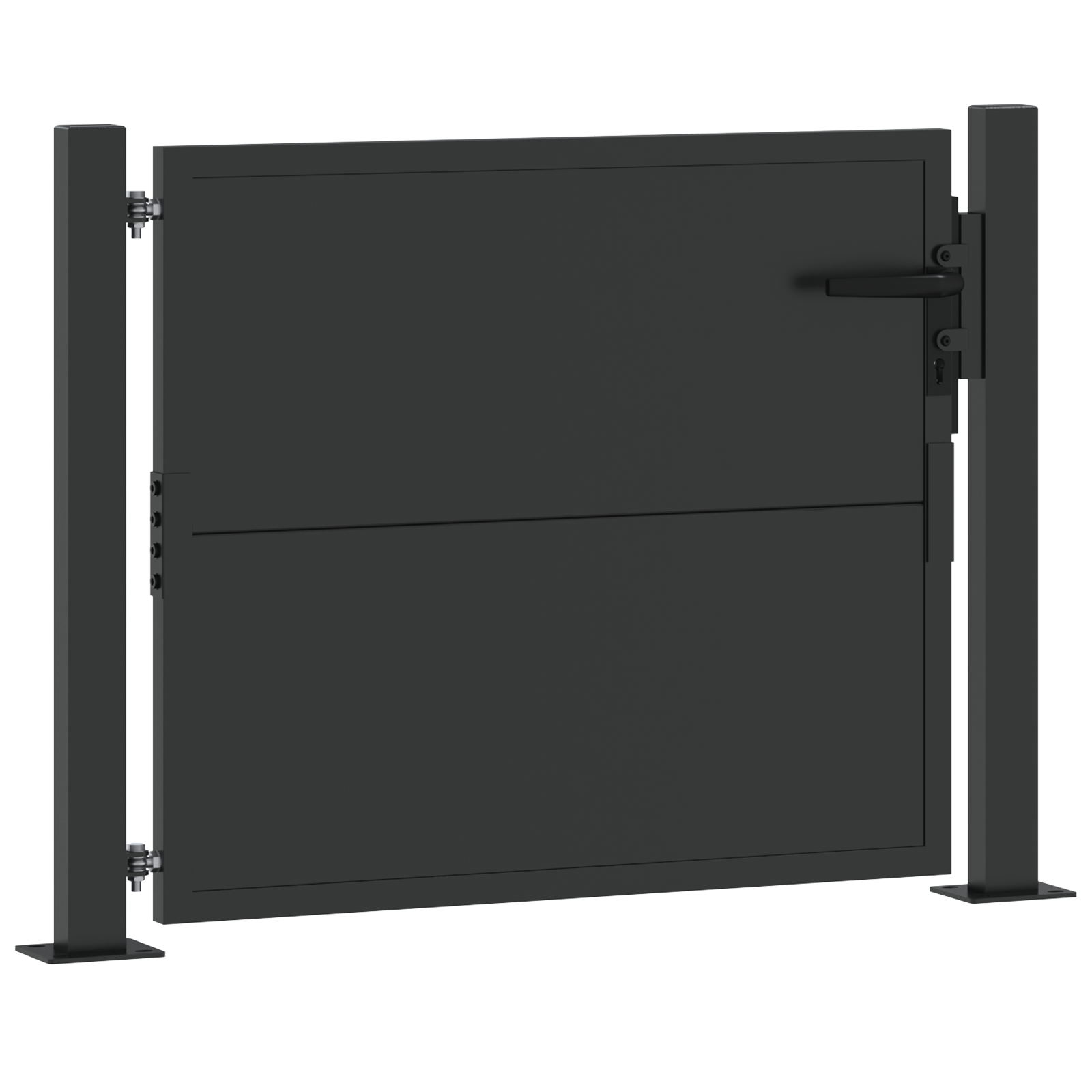vidaXL Poartă de grădină Negru 100 x 100 cm Oțel vopsit în pulbere vidaXL Poartă de grădină Negru 100 x 100 cm Oțel vopsit în pulbere