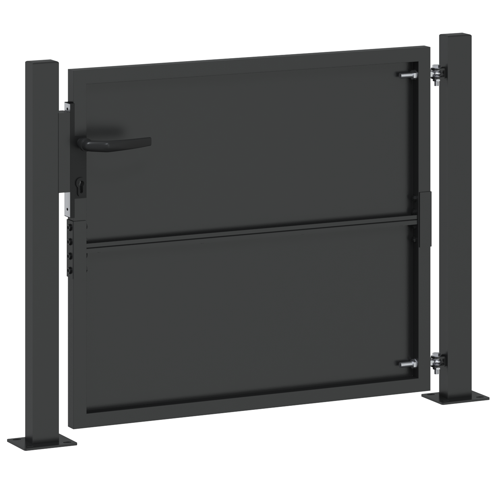 vidaXL Poartă de grădină Negru 100 x 100 cm Oțel vopsit în pulbere vidaXL Poartă de grădină Negru 100 x 100 cm Oțel vopsit în pulbere
