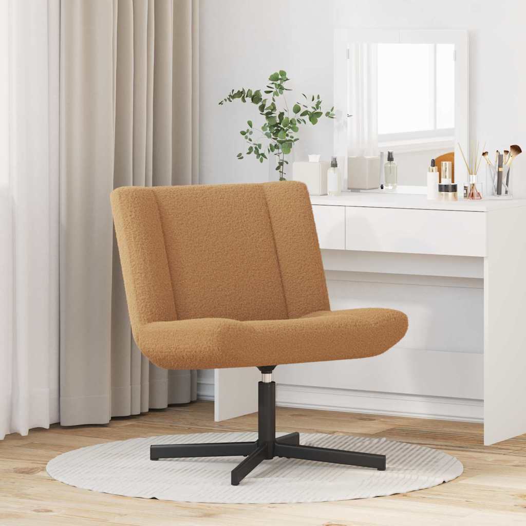 vidaXL Scaun Accent Bej Țesătură, Metal Standard Ergonomic vidaXL Scaun Accent Bej Țesătură, Metal Standard Ergonomic