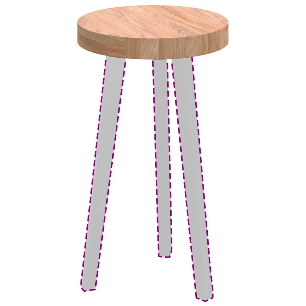 vidaXL Placă de masă Maro deschis Ø 30 x 4 cm Lemn de stejar masiv