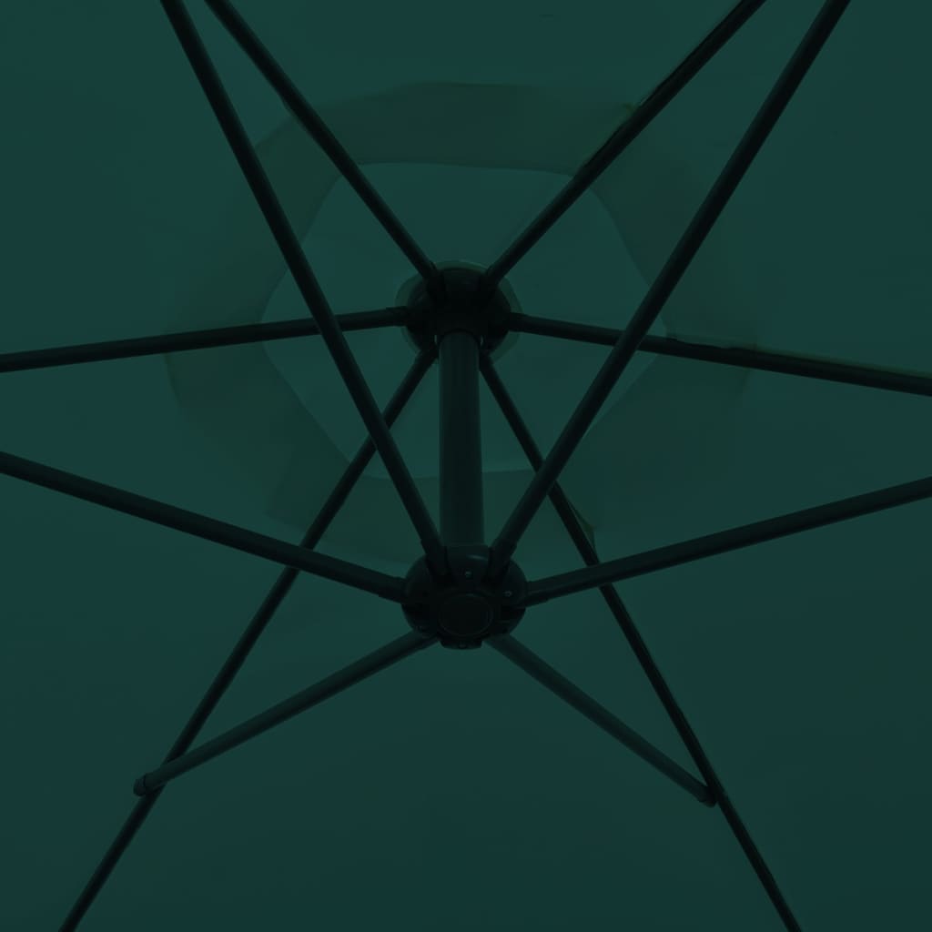 vidaXL Umbrelă de soare de grădină în consolă, verde, 3 m vidaXL Umbrelă de soare de grădină în consolă, verde, 3 m