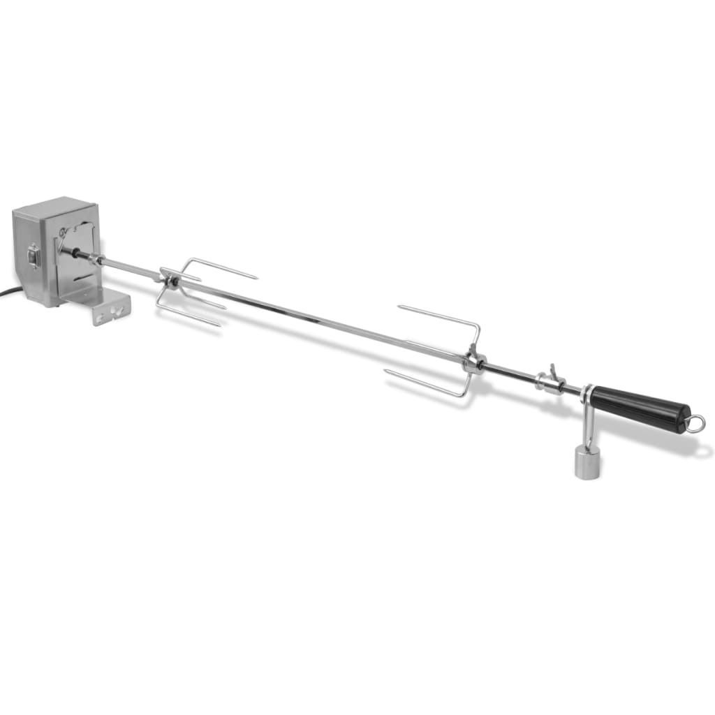 vidaXL Rotisor cu motor profesional pentru BBQ, oțel, 900 mm vidaXL Rotisor cu motor profesional pentru BBQ, oțel, 900 mm