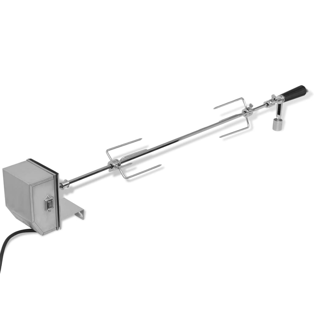 vidaXL Rotisor cu motor profesional pentru BBQ, oțel, 900 mm vidaXL Rotisor cu motor profesional pentru BBQ, oțel, 900 mm