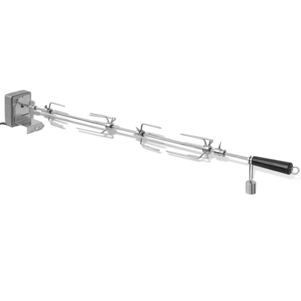 vidaXL Rotisor cu motor profesional pentru grătar, oțel, 1000 mm vidaXL Rotisor cu motor profesional pentru grătar, oțel, 1000 mm