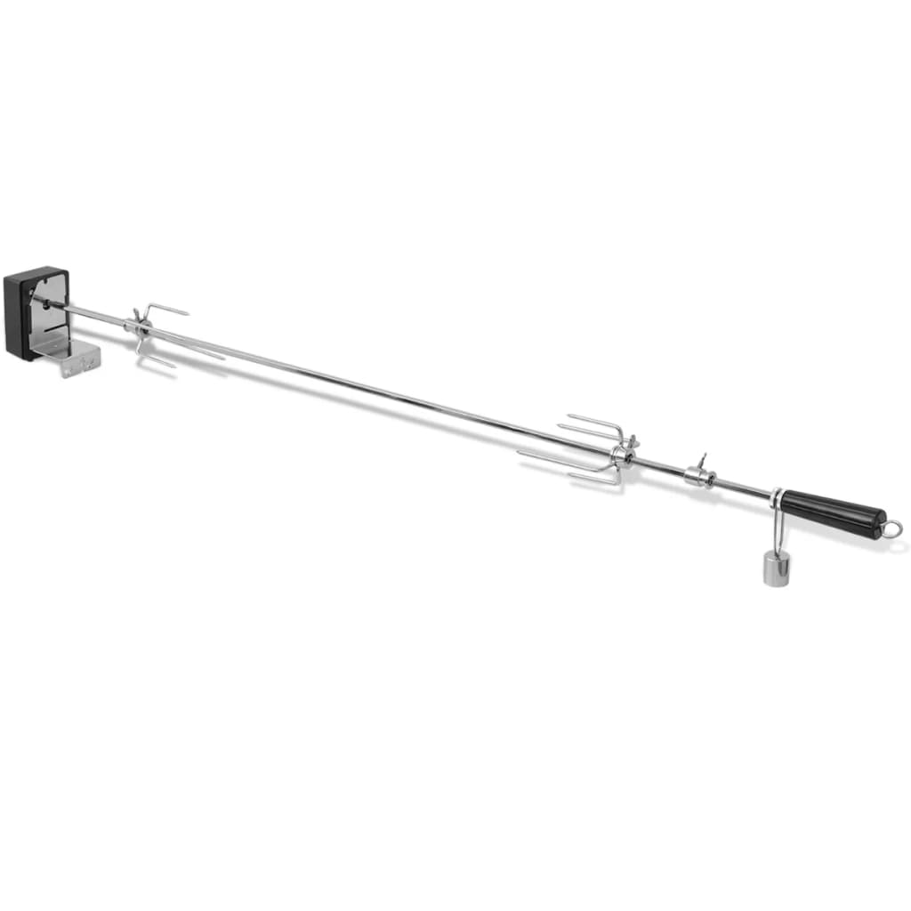 VidaXL Rotisor cu motor profesional pentru grătar, oțel, 1200 mm