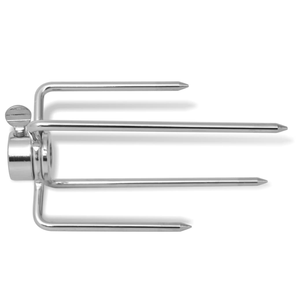 vidaXL Țepușe pentru rotisor și grătar, oțel, 2 buc. vidaXL Țepușe pentru rotisor și grătar, oțel, 2 buc.