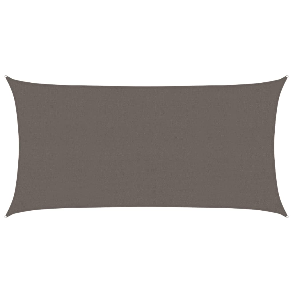 vidaXL Pânză dreptunghiulară pentru parasolar, HDPE, 2 x 4 m, antracit