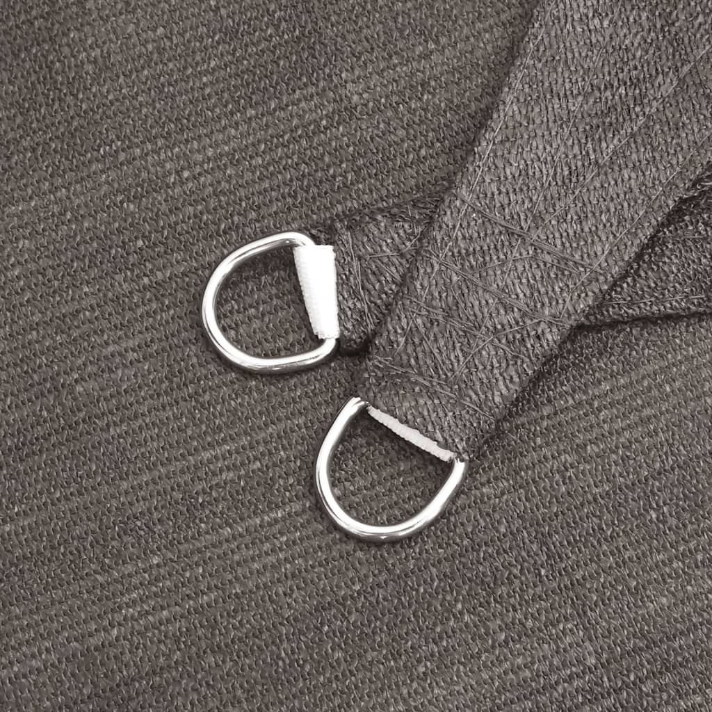 vidaXL Pânză dreptunghiulară pentru parasolar, HDPE, 2 x 4 m, antracit