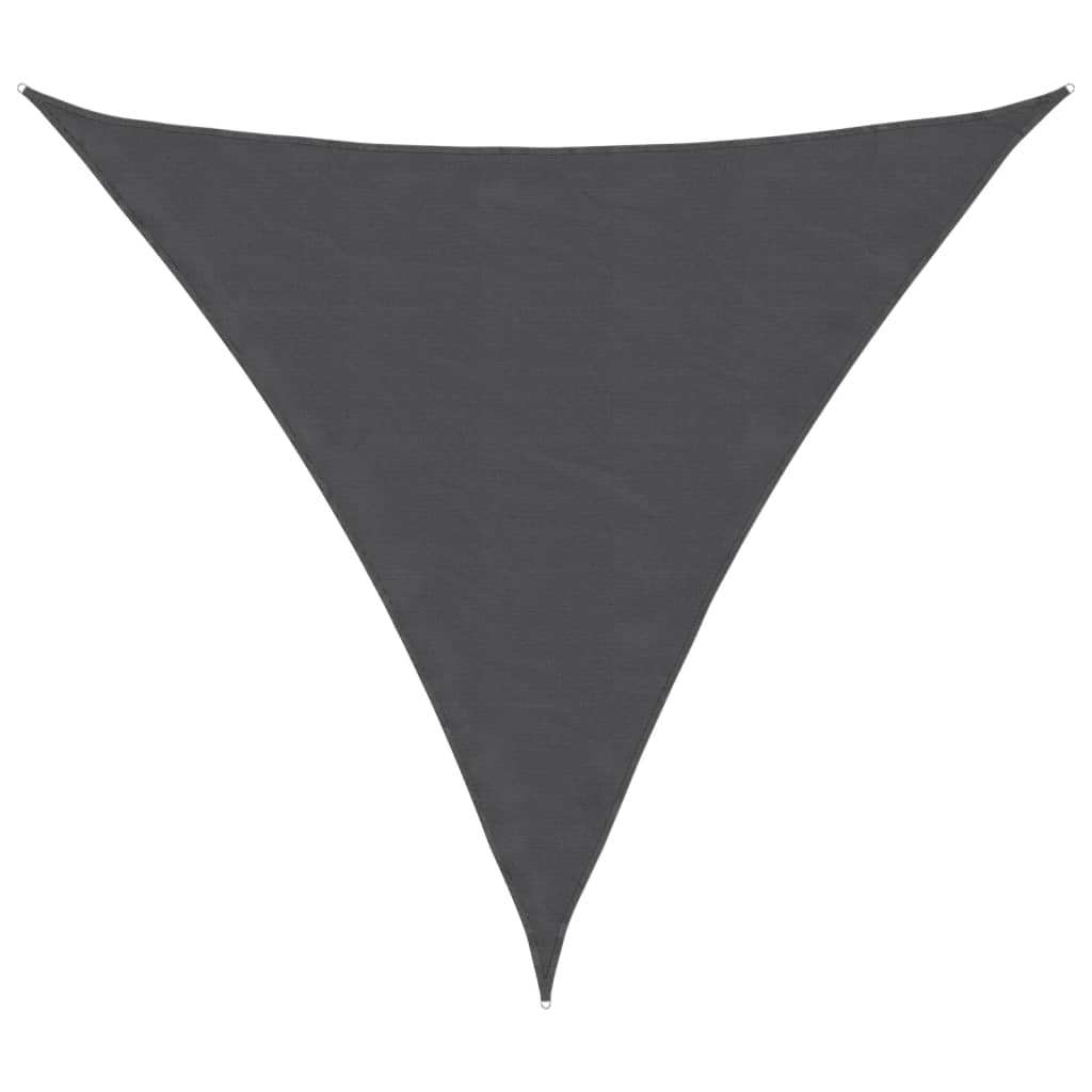 vidaXL Parasolar țesătură oxford triunghiular, 3,6x3,6x3,6 m, antracit vidaXL Parasolar țesătură oxford triunghiular, 3,6x3,6x3,6 m, antracit