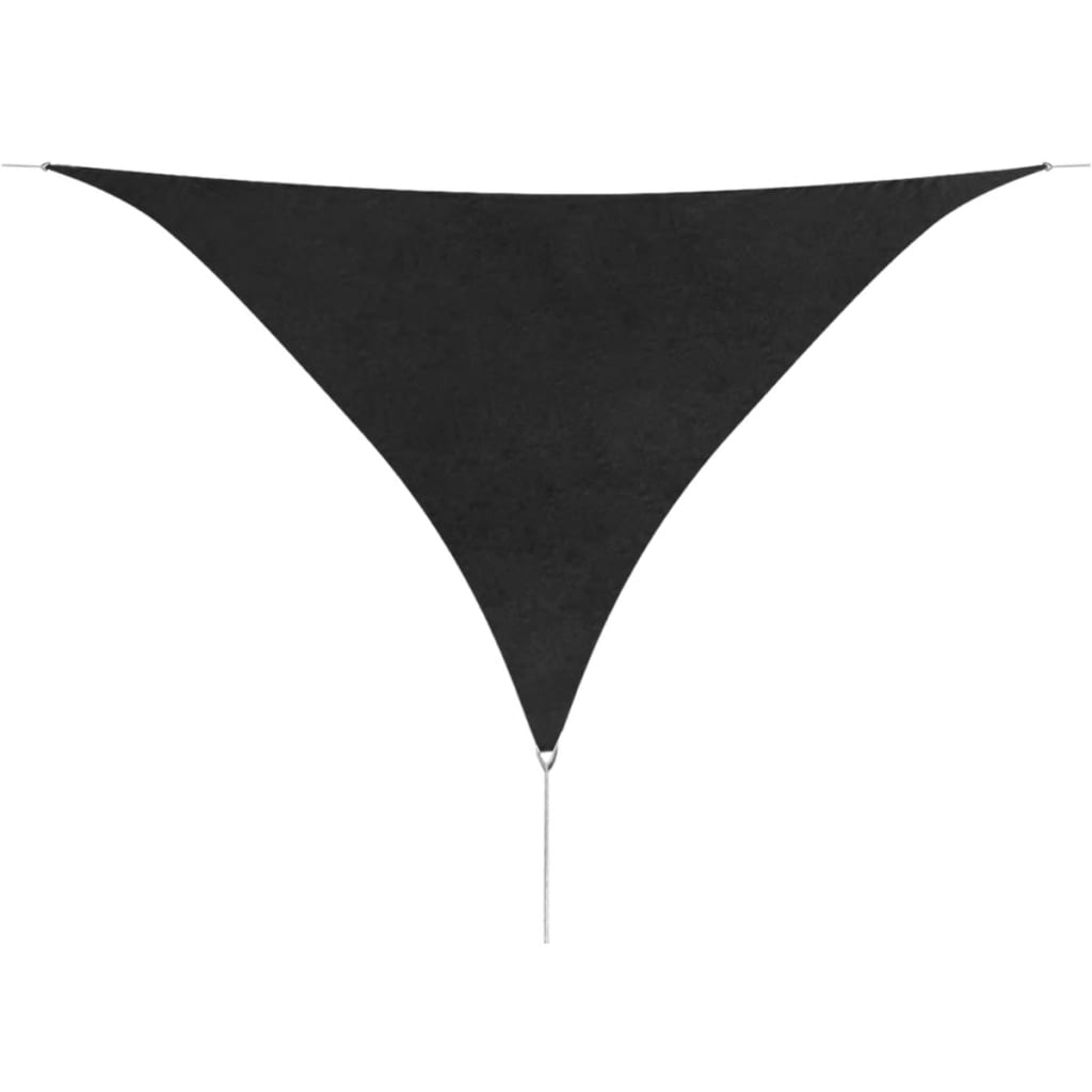 vidaXL Parasolar din țesătură oxford, triunghiular, 5x5x5 m, antracit
