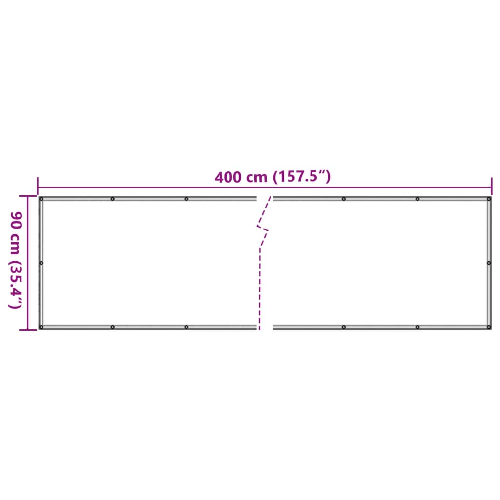 vidaXL Prelată balcon, material textil oxford, 90 x 400 cm, antracit vidaXL Prelată balcon, material textil oxford, 90 x 400 cm, antracit
