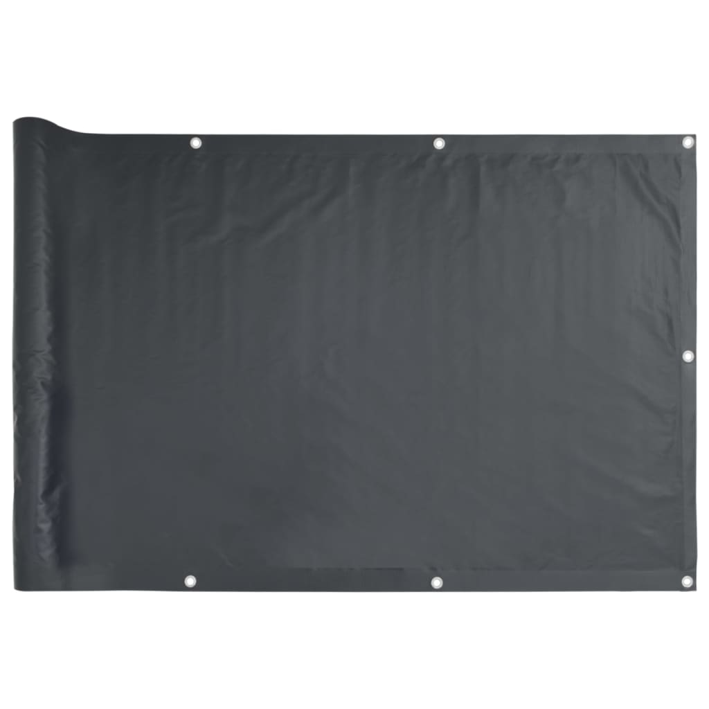 vidaXL Prelată pentru balcon din țesătură oxford, 90x600cm, antracit