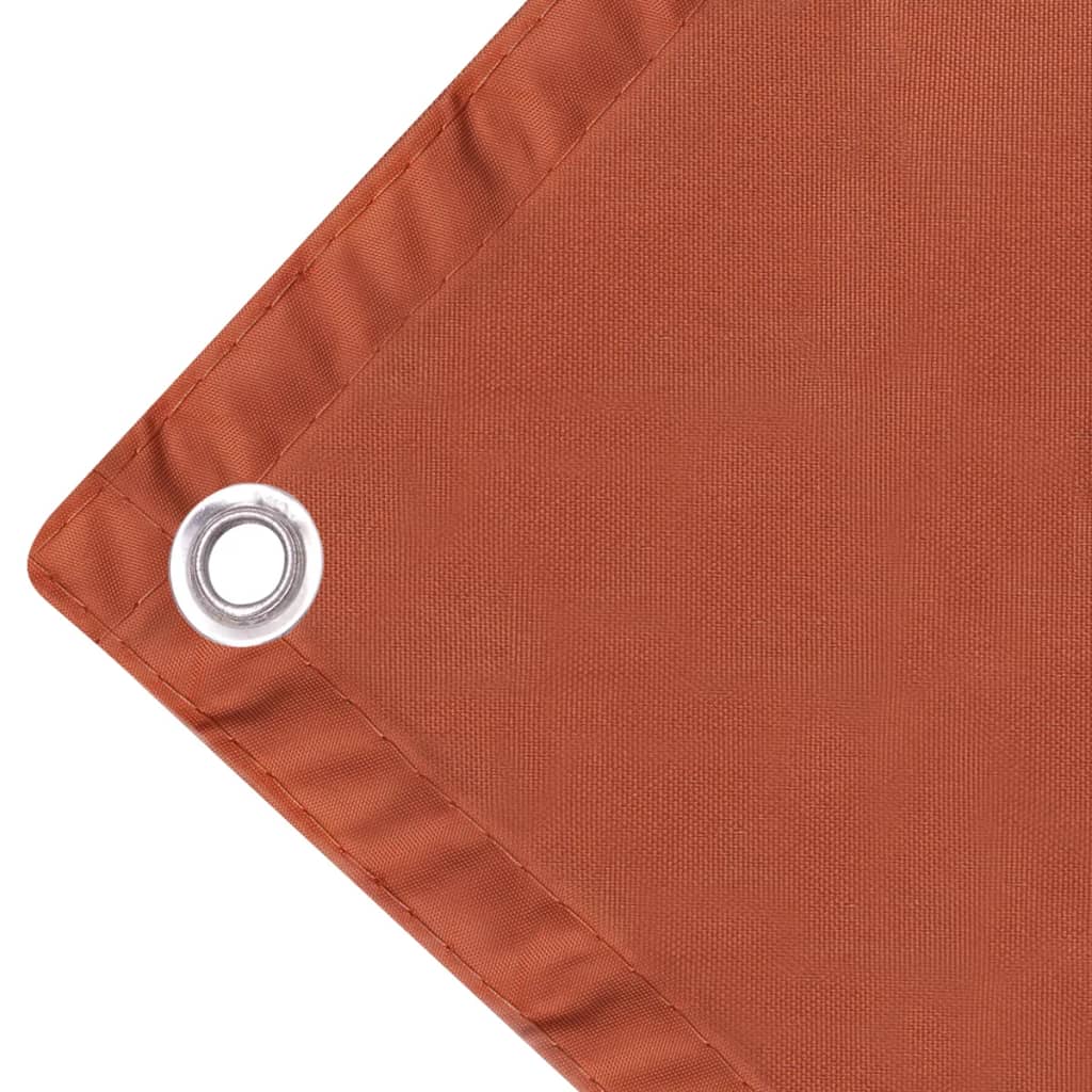 vidaXL Prelată balcon, material textil oxford, 75 x 400 cm, teracota