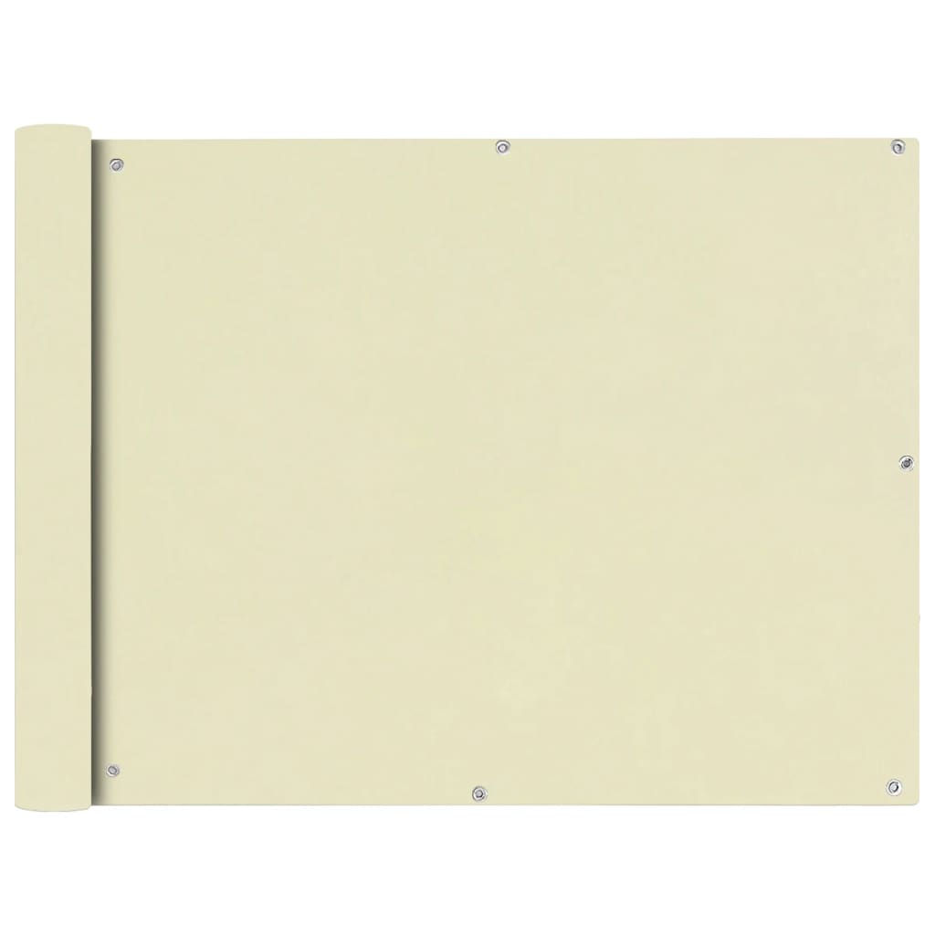 vidaXL Prelată pentru balcon, material textil oxford, 90x400 cm, crem