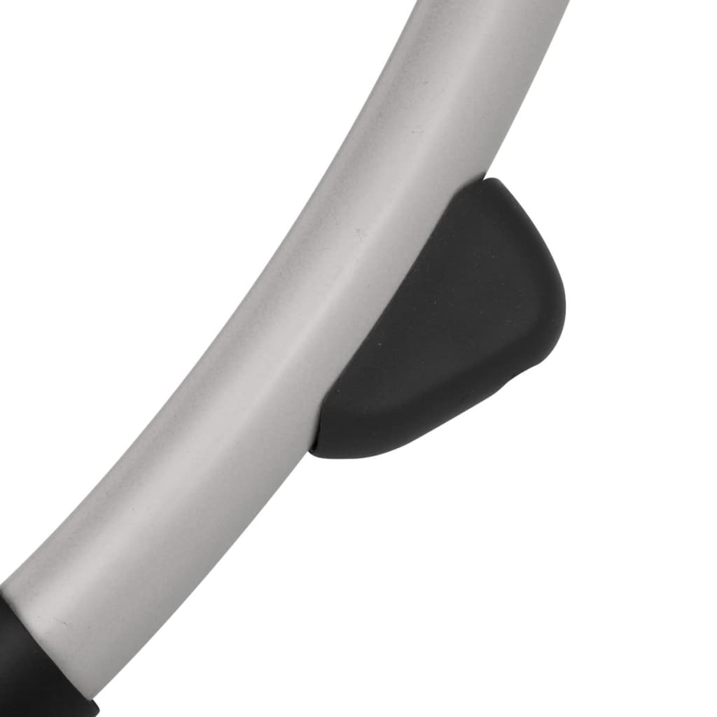 vidaXL Șezlong de plajă geometric, negru și gri, oțel vidaXL Șezlong de plajă geometric, negru și gri, oțel