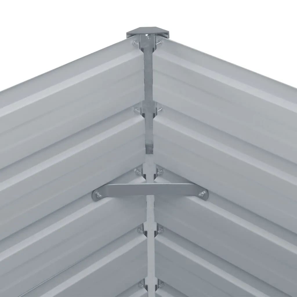 vidaXL Pat înalt straturi, 160x80x77, oțel galvanizat, gri