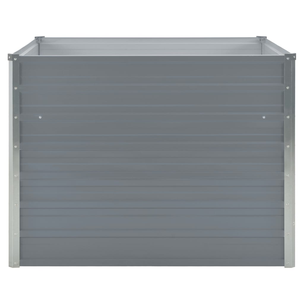vidaXL Pat înalt straturi, 100x100x77, oțel galvanizat, gri