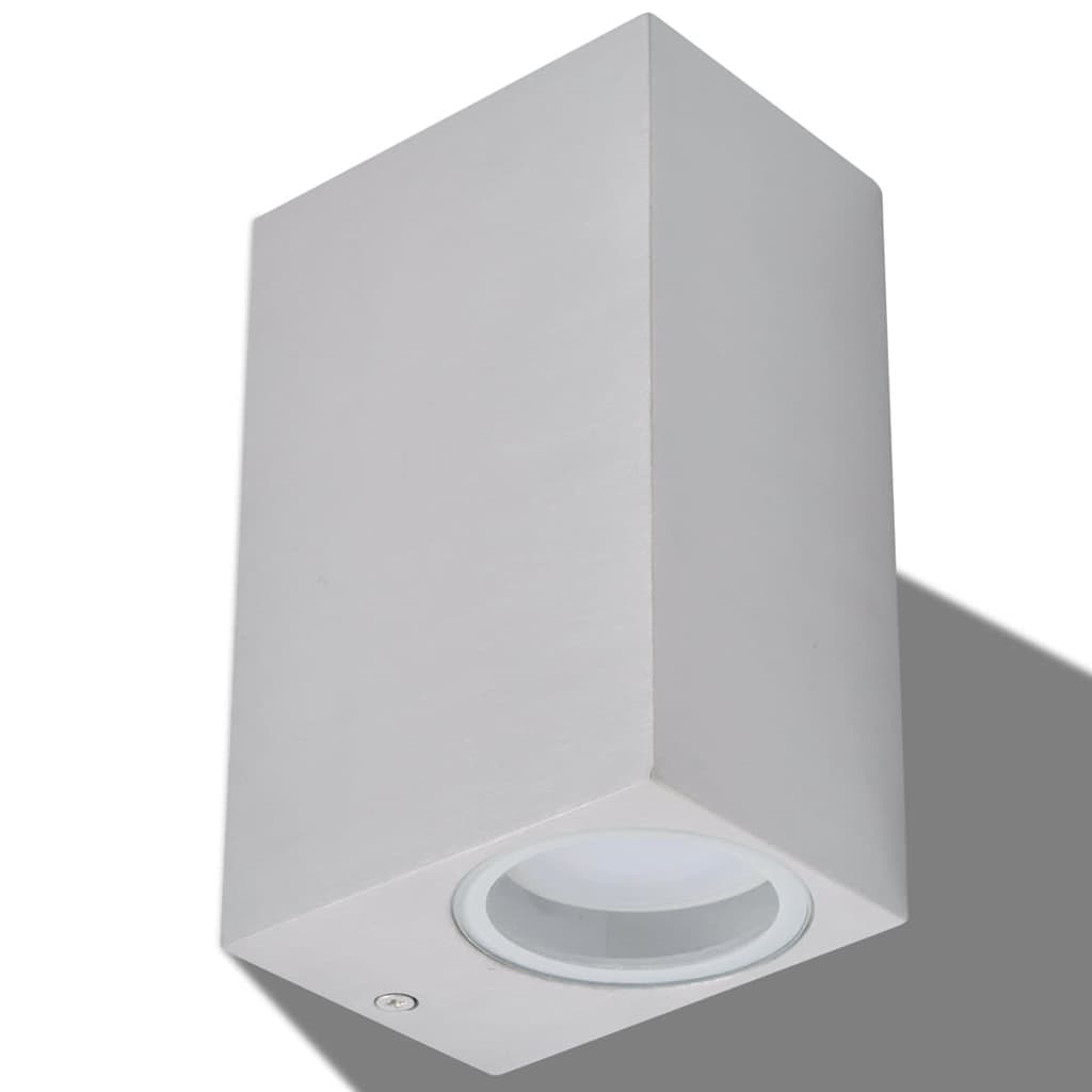 vidaXL Corp iluminat LED perete exterior 2 buc, pătrat, sus/jos vidaXL Corp iluminat LED perete exterior 2 buc, pătrat, sus/jos