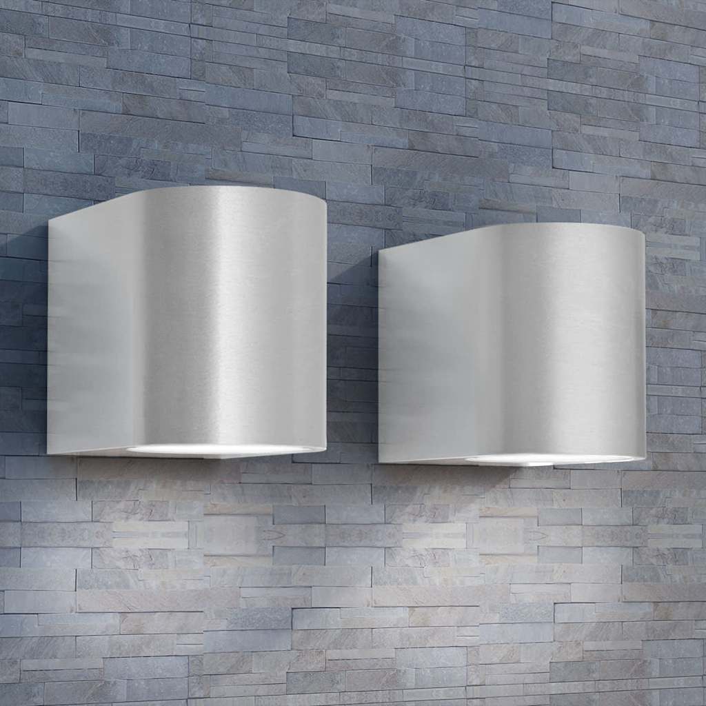 vidaXL Corp iluminat LED, perete exterior, 2 buc, rotund, direcție jos vidaXL Corp iluminat LED, perete exterior, 2 buc, rotund, direcție jos