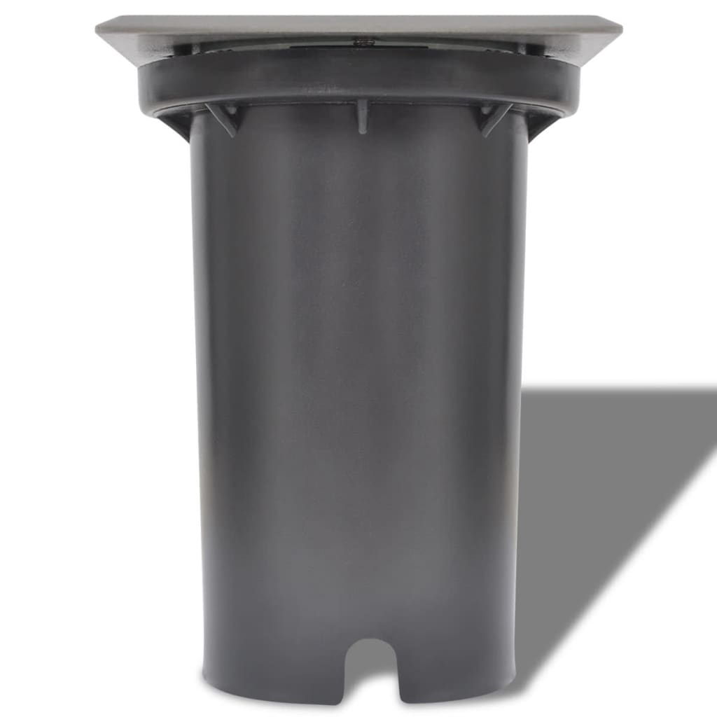 vidaXL Corpuri de iluminat LED pentru sol 3 buc pătrate vidaXL Corpuri de iluminat LED pentru sol 3 buc pătrate
