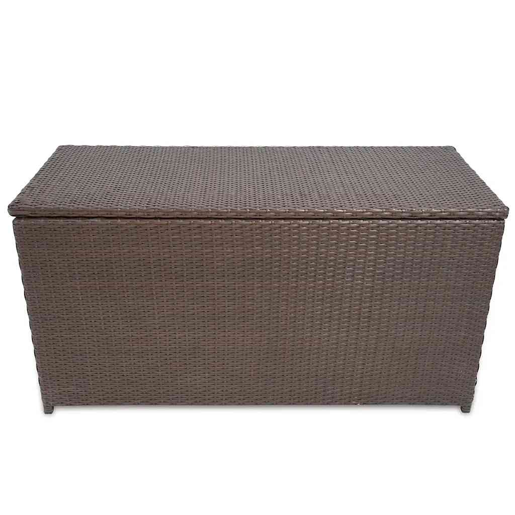 vidaXL Ladă de depozitare de grădină, maro, 120x50x60 cm, poliratan vidaXL Ladă de depozitare de grădină, maro, 120x50x60 cm, poliratan