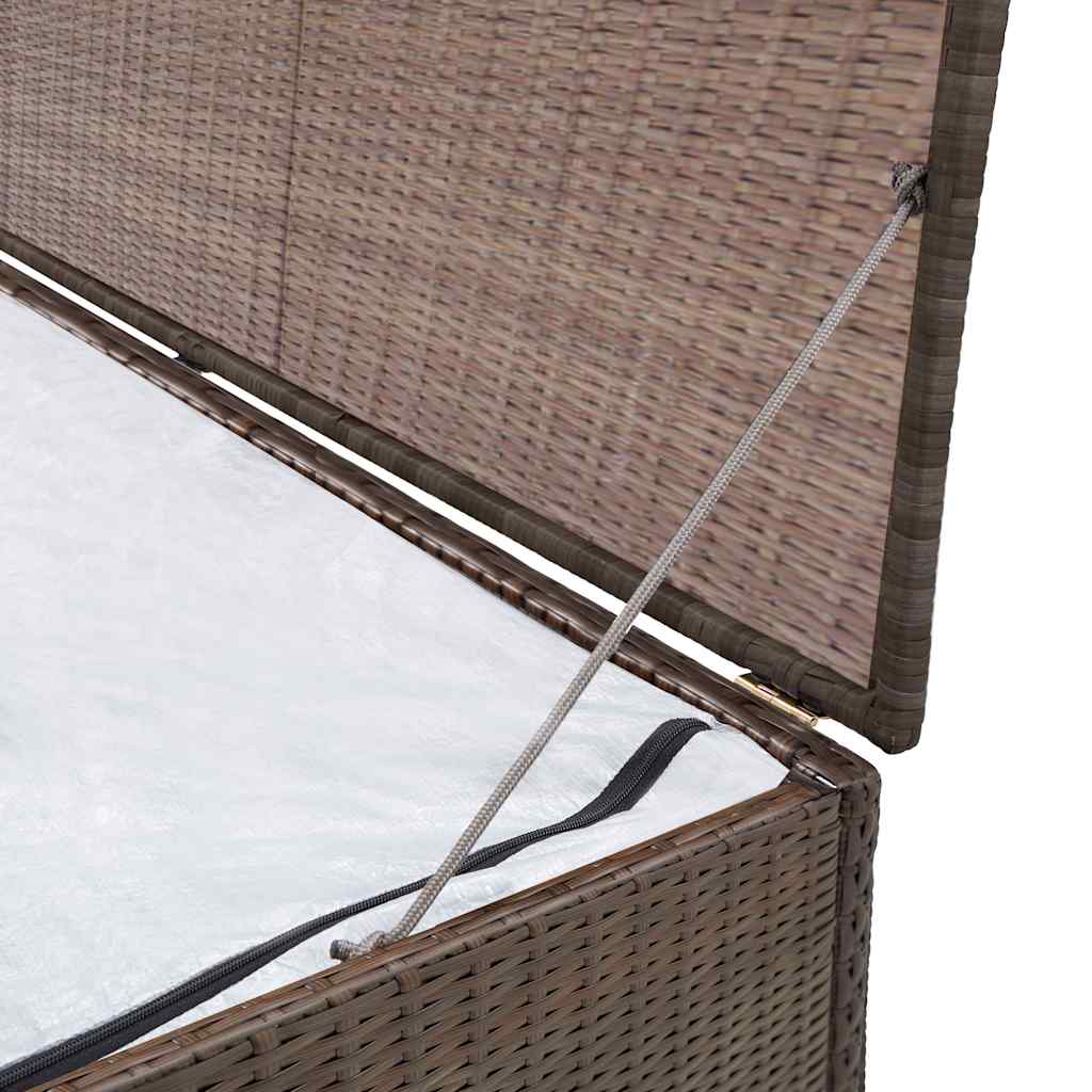vidaXL Ladă de depozitare de grădină, maro, 120x50x60 cm, poliratan vidaXL Ladă de depozitare de grădină, maro, 120x50x60 cm, poliratan